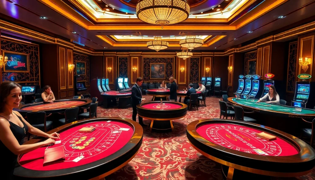 Exciting gameplay at the trang chủ PS99 casino with players enjoying baccarat and roulette.