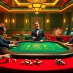 Engaged players enjoying Tài Xỉu MD5 in a vibrant casino setting, showcasing excitement and strategic gameplay.