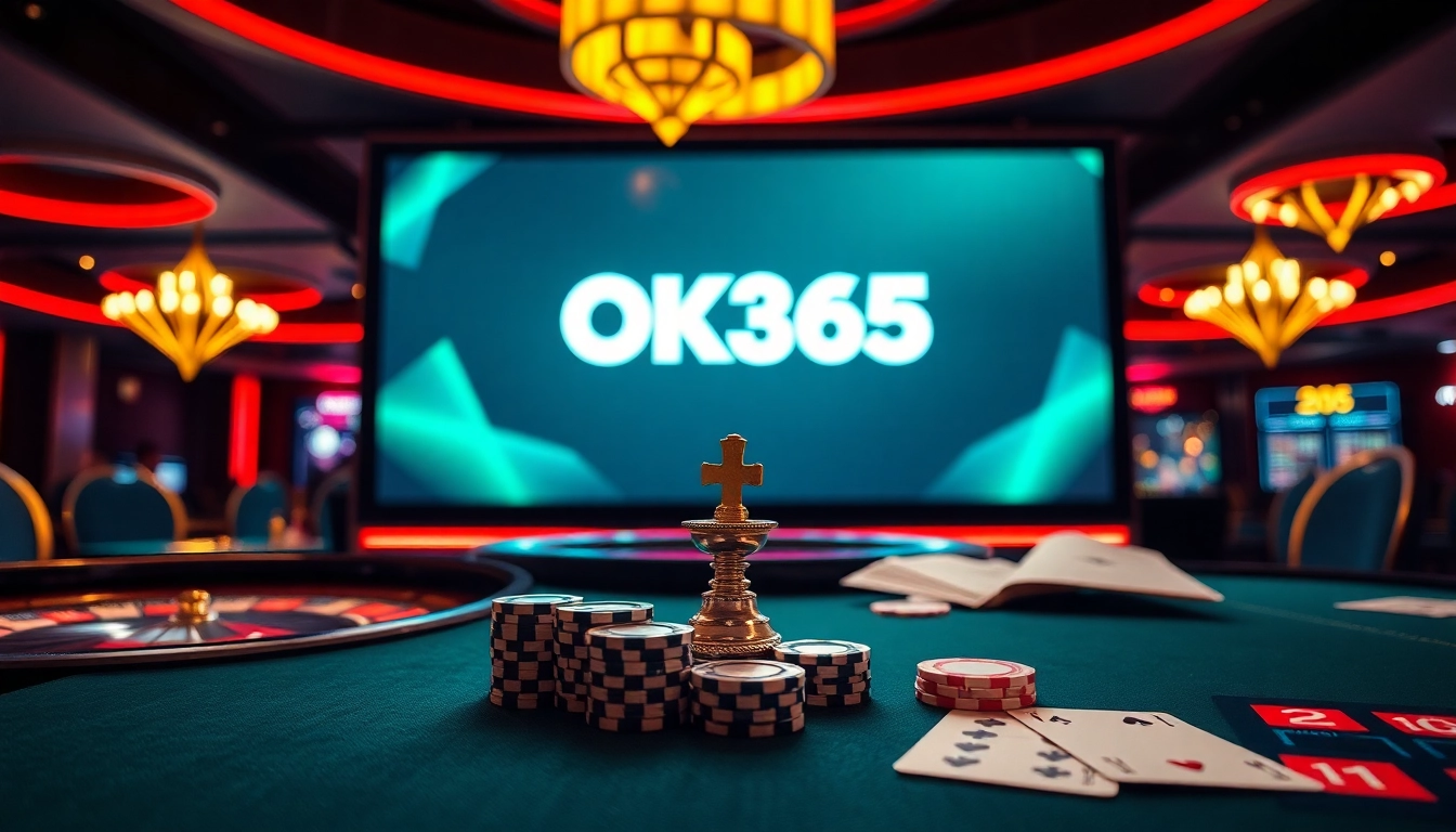 Experience thrilling gameplay at OK365's vibrant casino with poker and roulette.
