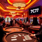 Experience the excitement of 7C77 Casino with vibrant gaming tables and thrilling action.