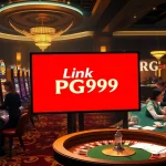 Experience the excitement of Link PG99 at a luxurious casino featuring vibrant slot machines, roulette, and high-stakes poker.