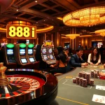 Players strategizing around the poker table featuring the energetic vibe of 88i gambling.