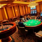 Experience high-stakes poker action at https://v188v.net/ with players surrounded by vibrant casino ambiance.