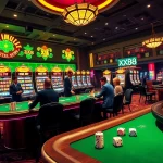 Experience thrilling poker action at XX88 with luxurious casino vibes and vibrant gaming elements.