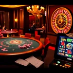 Exciting casino experience with players at a blackjack table showcasing the best of 888new.