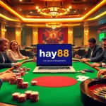 Experience the excitement of the hay88 deal at a luxurious casino poker table.