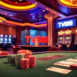 Experience the thrill at TV88 with vibrant casino tables and exciting game interfaces.