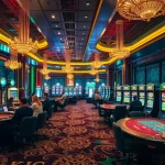 KJC casino features engaging gaming tables and luxurious ambiance with players enjoying their bets.