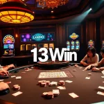 Experience the thrill of 13Win with players in an exciting casino environment.