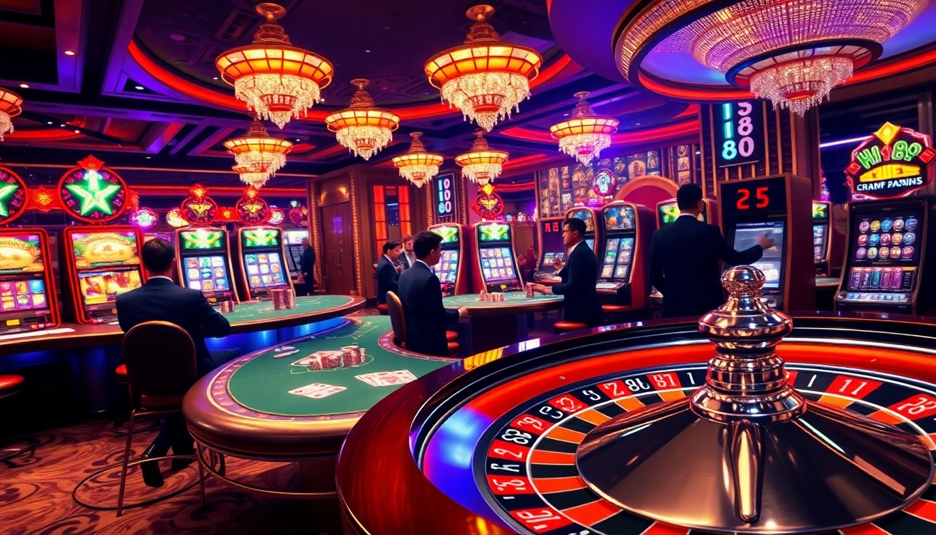 Engage with Hi88's vibrant casino atmosphere filled with poker and roulette action.