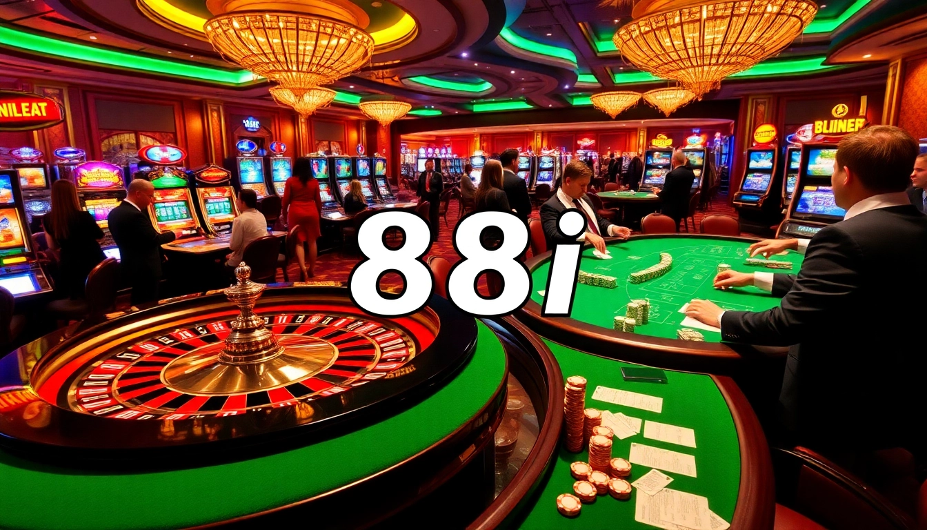 Experience the thrill of 88i with vibrant casino tables and exciting action.