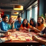 Exciting lottery game scene at https://92lotteryclub.com/ with diverse players enjoying camaraderie.