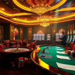 Exciting Luck8 online casino scene showcasing vibrant gambling elements and a professional dealer.