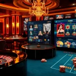 Interactive gambling scene at https://vua88h.com/ showcasing poker chips and roulette for an exciting player experience.