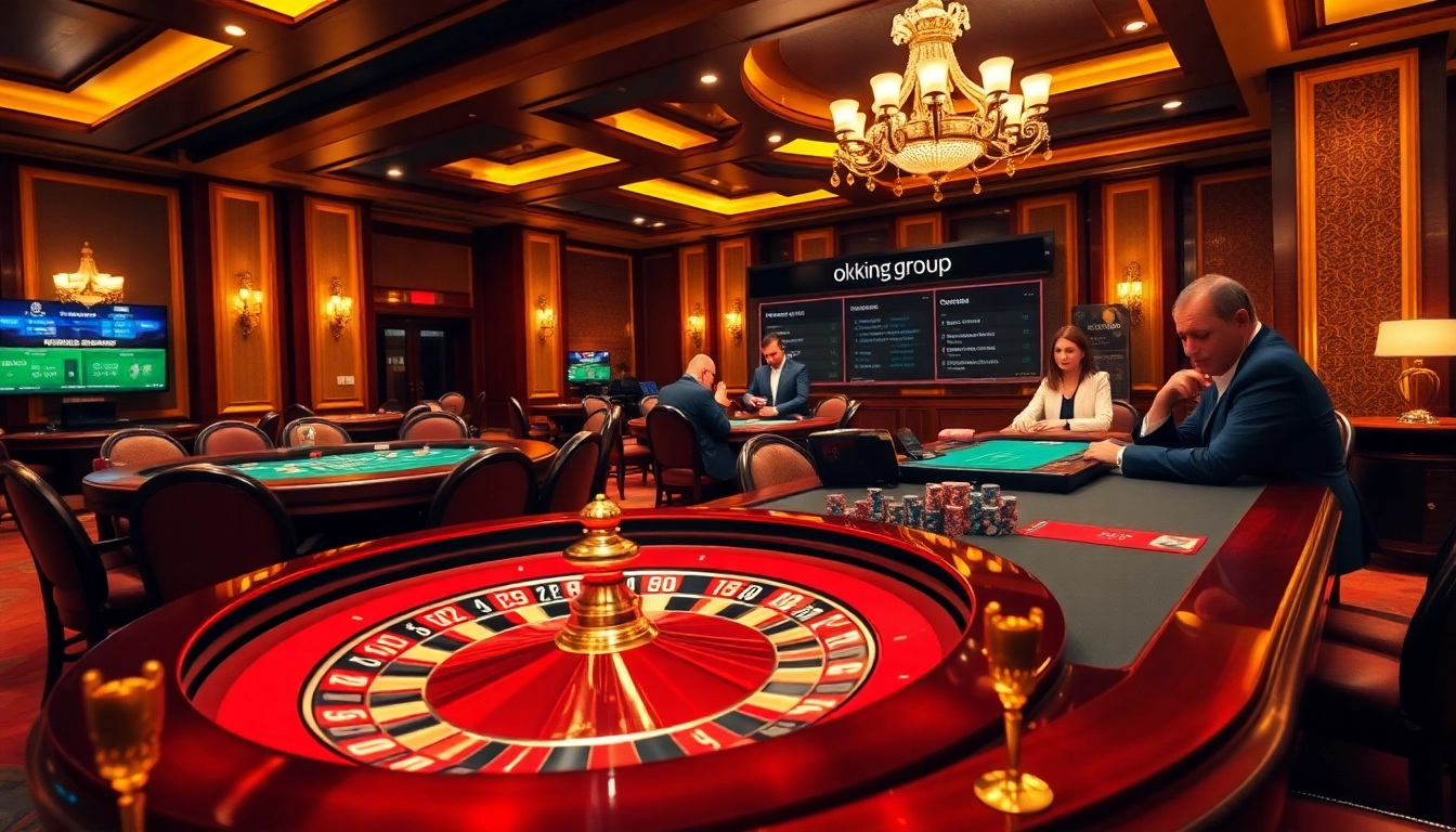 Experience the thrill of poker at okking.group with vibrant chips and intense gameplay.