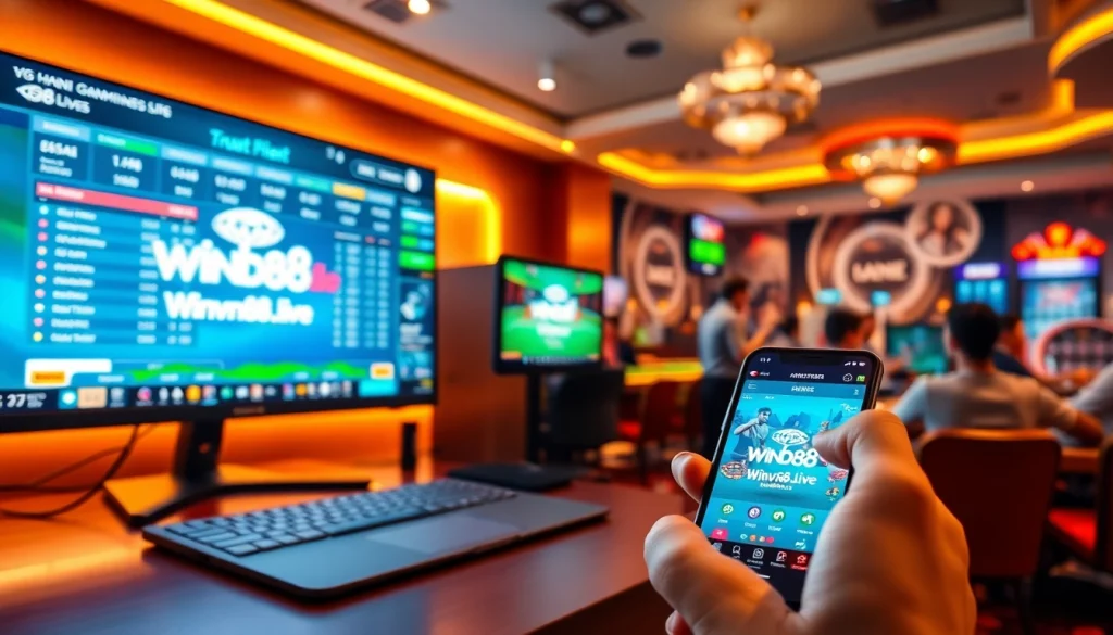 Experience online gambling with winvn88.live's exciting gaming atmosphere.