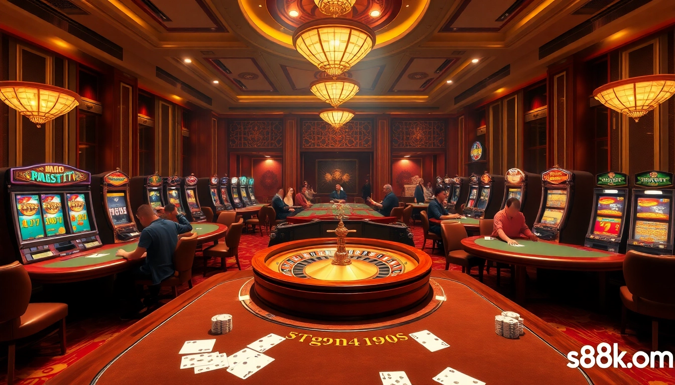 Experience the excitement of high-stakes gambling at https://s8ok.com/ with vibrant roulette wheels and casino tables.
