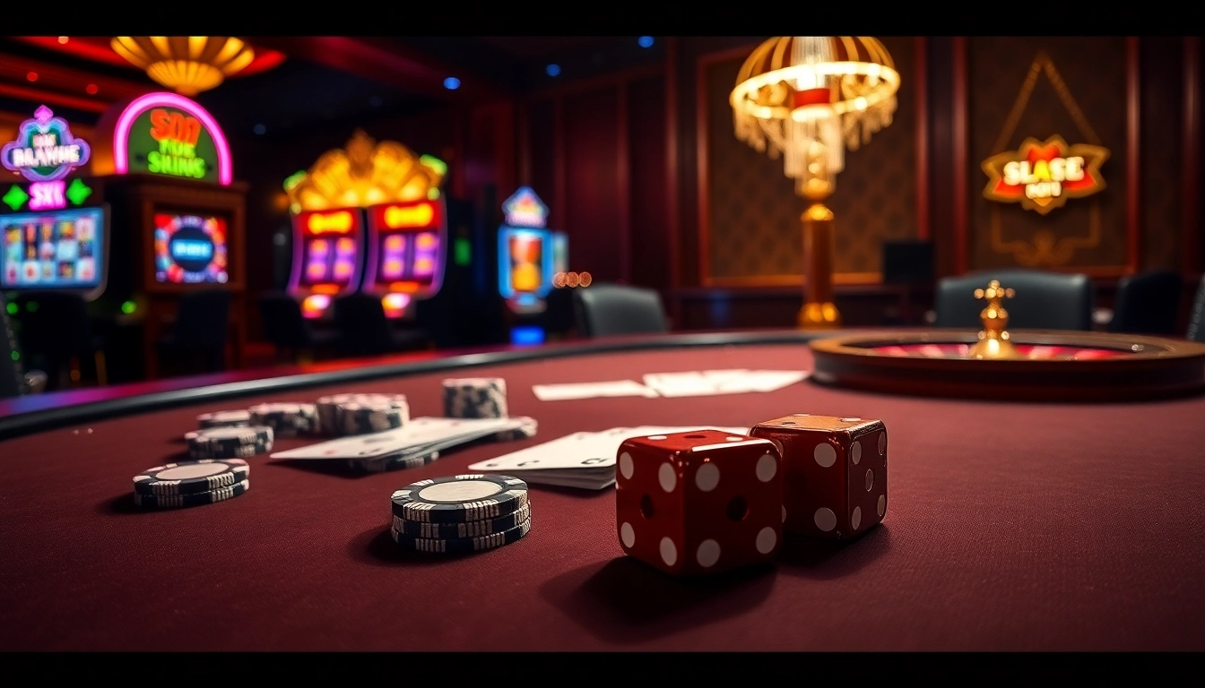 Play at the SX88 table with poker chips and cards in a luxurious casino setting.