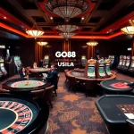 Experience excitement at https://go88vn.asia/ with bustling casino tables and vibrant slot machines.