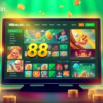 Explore thrilling gaming experiences at hello88win.live with a dynamic digital interface showcasing various game options.