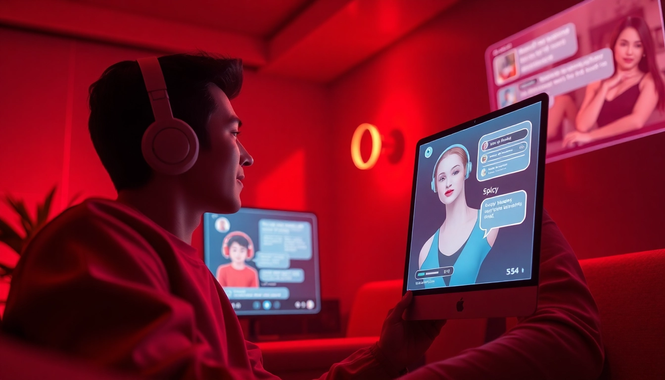 Engaging spicy AI avatars in a warm, inviting virtual chat environment