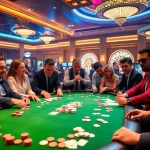 Experience the excitement of EE88 at a high-stakes poker table brimming with action and luxury.
