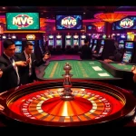 Players engaging at the MV66 roulette table, showcasing excitement and luxury in a vibrant casino setting.