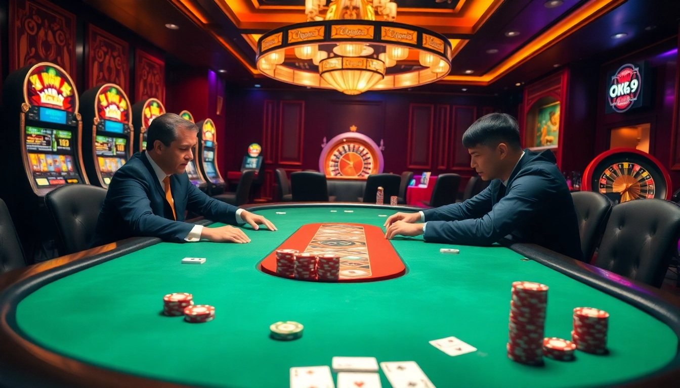 Experience the thrill at ok9's luxury casino with exciting poker and slot games.