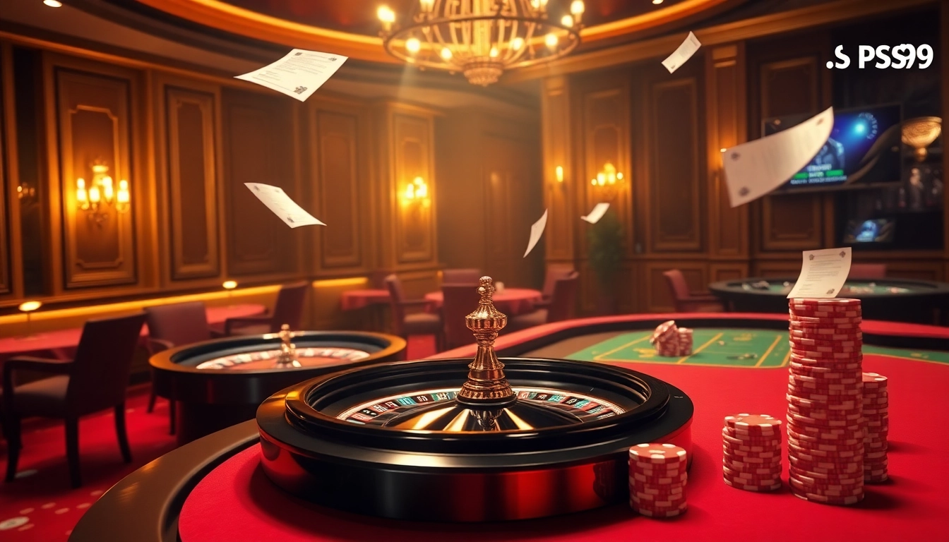Engage with exciting online gambling at nhà cái PS99 featuring a luxurious casino interface.