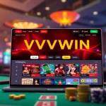 Dynamic online gaming interface representing vvvwin88.live with casino games and user-friendly design.