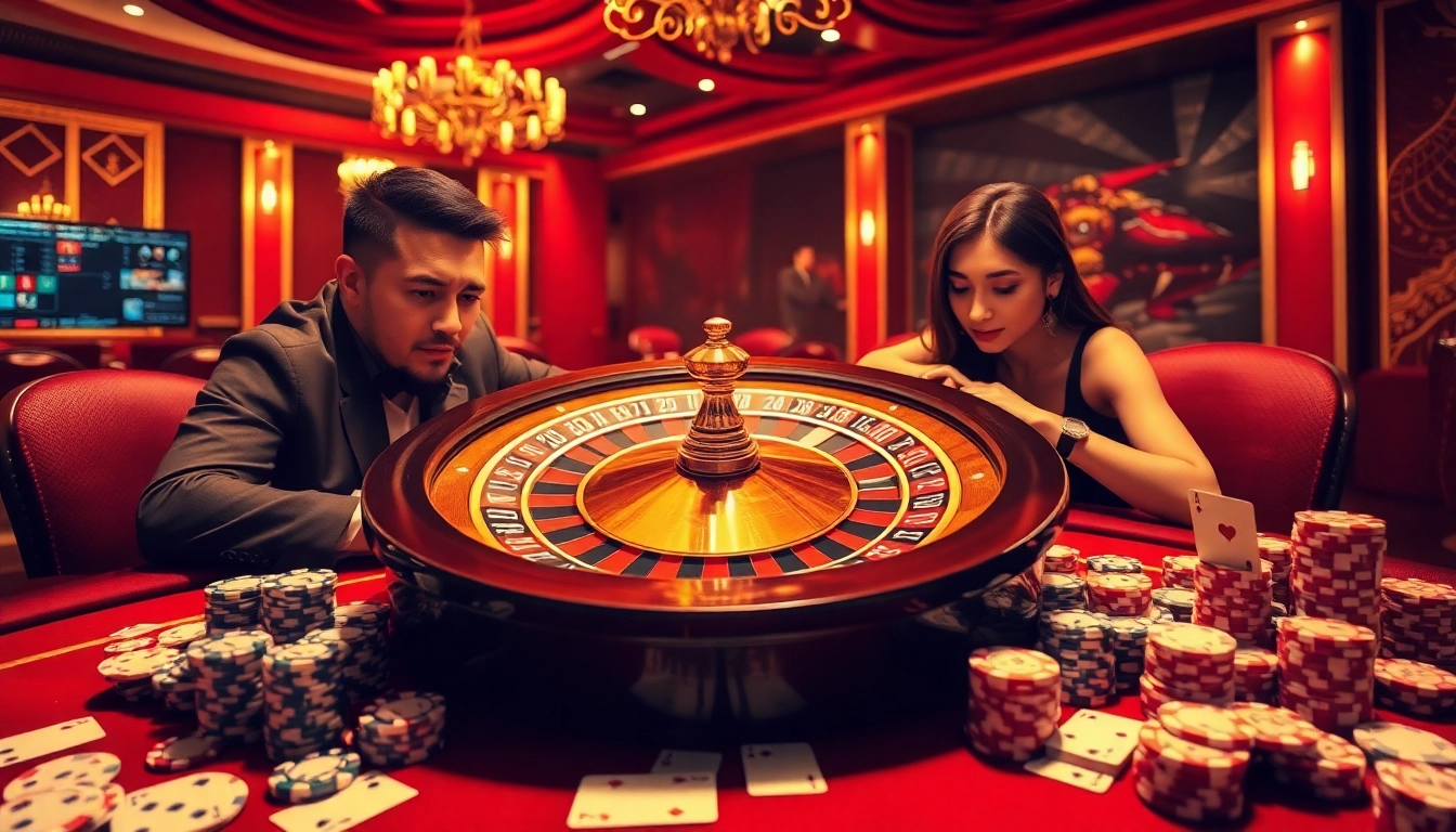 Experience the thrill of gambling with Giới Thiệu S8, showcasing poker action and casino excitement.