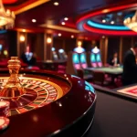 Players engaging at the roulette wheel in the elegant 13Win casino atmosphere.