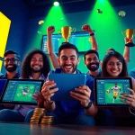 Discover the excitement of sports betting on okvipwin.live, featuring diverse players engaged with user-friendly interfaces.