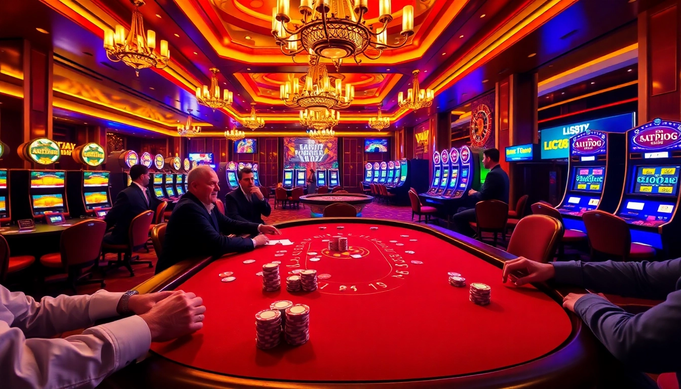 Experience thrilling gaming at https://lc88.art/ with high-stakes poker and vibrant casino ambiance.