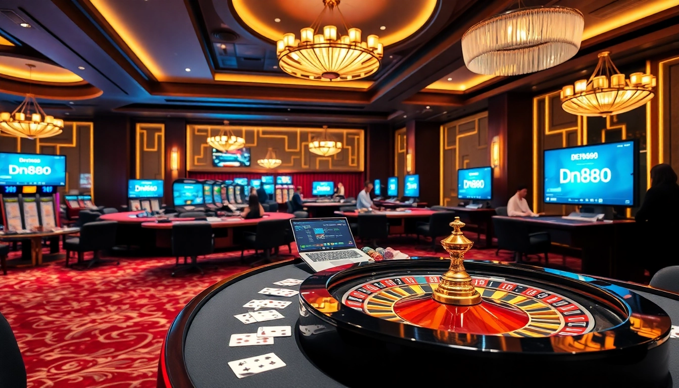 Experience thrilling action at the dn888 online casino with vibrant games and inviting atmosphere.