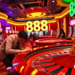 Experience the thrill of playing roulette and winning at luck88 casino, featuring vibrant lights and exciting action.