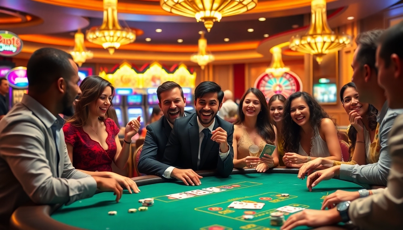 Experience the excitement of go88 with players enjoying a vibrant casino gaming scene.