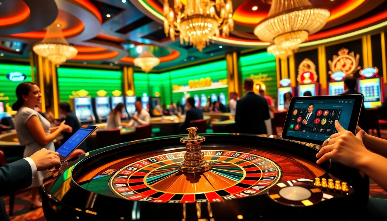 Experience excitement with RR88 at a vibrant casino table surrounded by enthusiastic players.