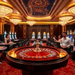 TG88 casino scene featuring players engaging with roulette, cards, and vibrant slot machines.