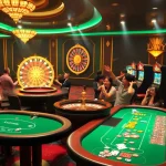 Experience the excitement of the Luckywin casino with players enjoying vibrant gaming action.