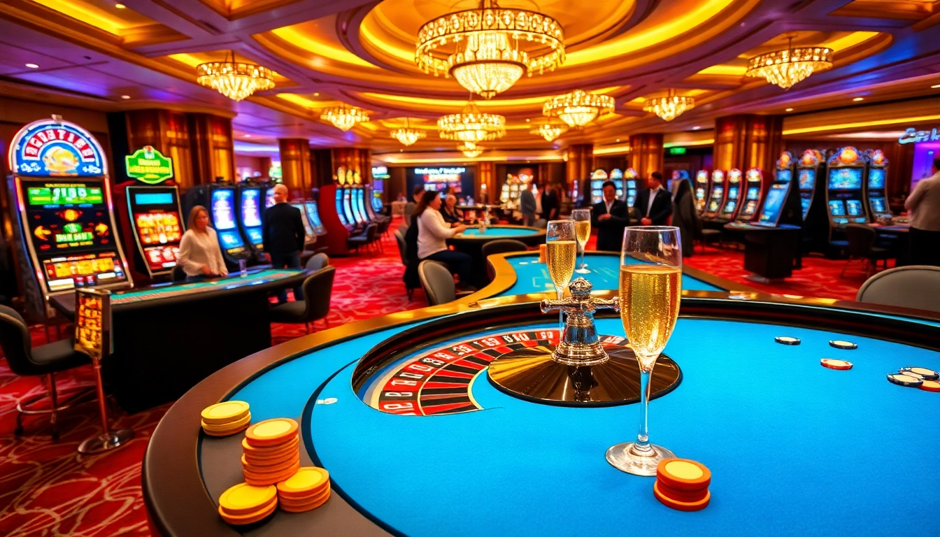 Engage in thrilling gaming action at https://u888com.net/ with vibrant casino tables and excited players.