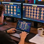Experience 777x đăng nhập as a player strategizes their next move in online gambling.
