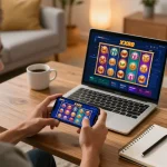 Player experiencing exciting gameplay on the XX88 casino app, demonstrating mobile gaming action