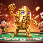 88M golem animated by casino chips and poker themes, bringing excitement to online gamblers.