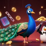 Engage with man88 and enjoy thrilling gaming with a dazzling peacock, butler, and golden chips.