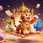 Experience thrilling gaming action at 789B, featuring colorful lottery elements in a dynamic casino-themed illustration.