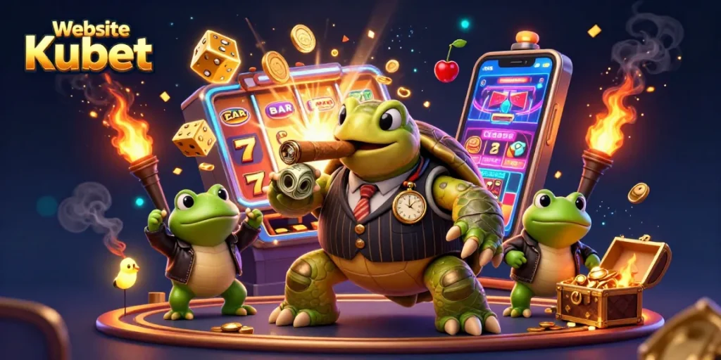 Experience the excitement of game wins at Website Kubet with vibrant casino characters and themed elements.
